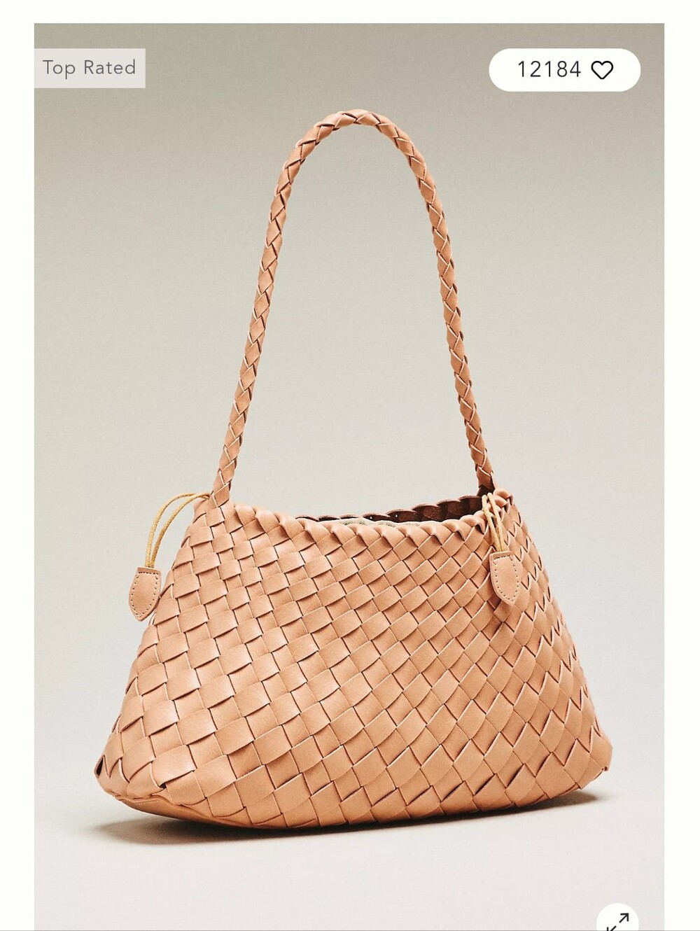 Anthropologie Calla Woven Shoulder Bag In Neutral